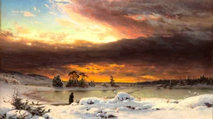 Winter Landscape, Evening Atmosphere