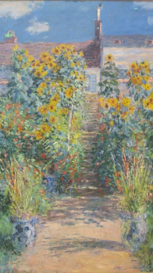The Artist's garden at Vetheuil by Claude Monet