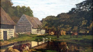 Cour de ferme en Normandie - Claude Monet