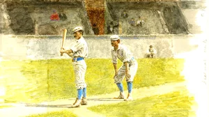 Baseball Players Practicing