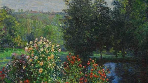 The Rose Bushes in the Garden at Montgeron