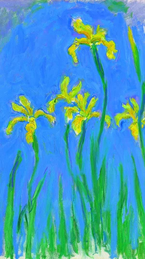 Les Iris, par Claude Monet