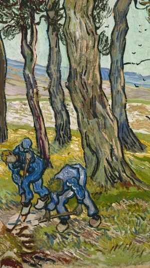 Two Diggers among Trees