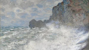 Rough weather at Étretat