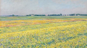 Die Ebene von Gennevilliers, gelbe Felder