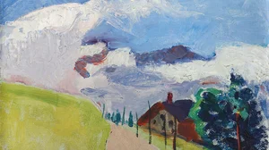 Paysage suisse (Route de Chézières à Villars)