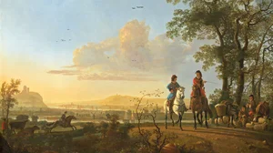 Horsemen and Herdsmen with Cattle