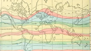 World Map of Isothermal Lines