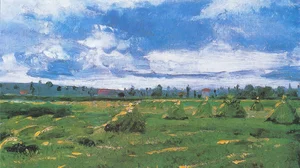 Wheat Fields with Stacks