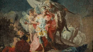 Hannibal the Conqueror viewing Italy for the first time from the Alps