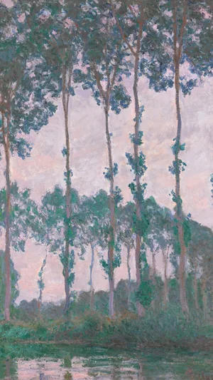 Claude Monet - Peupliers au bord de l’Epte, temps couvert (W 1299)