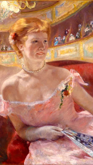 Woman with a Pearl Necklace in a Loge