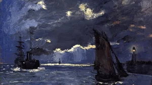 A Seascape, Shipping by Moonlight