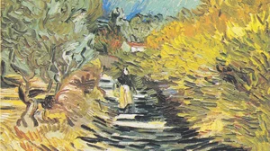 A Road at Saint-Remy with Female Figure
