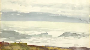 Ocean Seen from a Cliff: View at Prout's Neck, Maine
