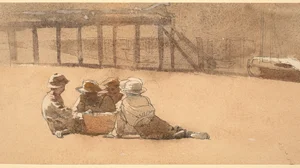 Four Boys on a Beach