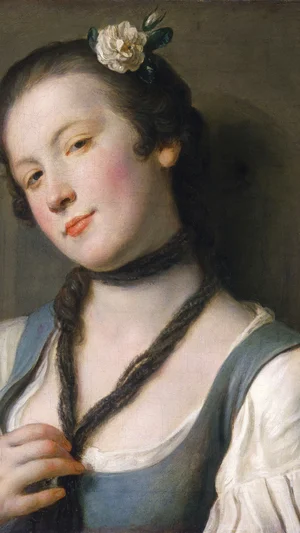 A Girl with a Flower in Her Hair