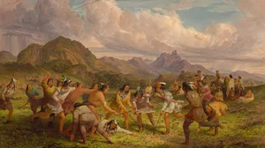 Ball Playing among the Sioux Indians