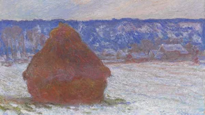 Stack of Wheat (Snow Effect, Overcast Day)