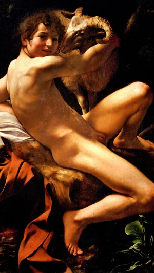 Young Saint John the Baptist with ram