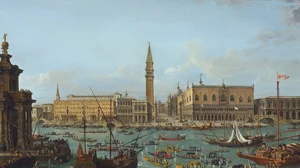 Procession of Gondolas in the Bacino di San Marco, Venice