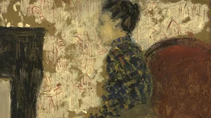 Woman Sitting by the Fireside
