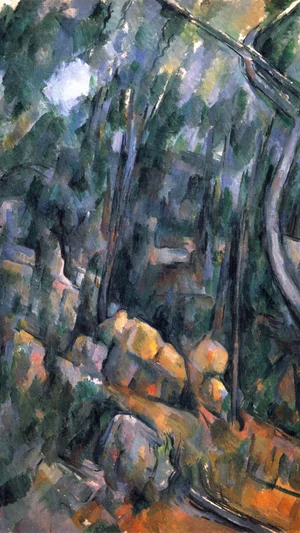 Forest Near the Rocky Caves Above the Chateau Noir