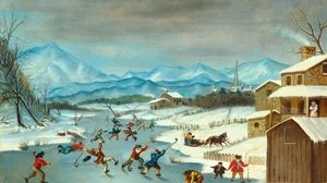 Scène de patinage