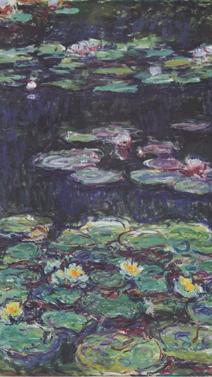 Monet - Weiße und gelbe Seerosen