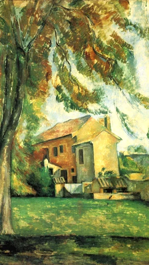Bauernhaus und Kastanienbäume am Jas de Bouffan