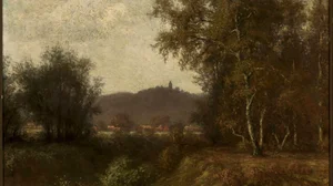 Countryside landscape with trees