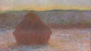 Stack of Wheat (Thaw, Sunset)