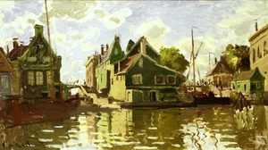 Monet - Canal in Zaandam (Q50765327, VVAF)