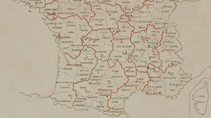 Map of France by Regions, Vidal-Lablache