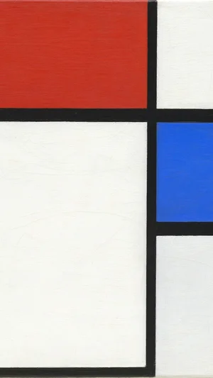 Composition No. II, with Red and Blue