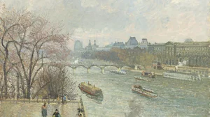 The Louvre, Afternoon, Rainy Weather