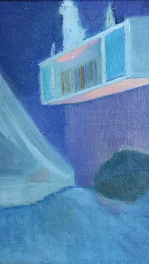Geometric Blue Abstraction