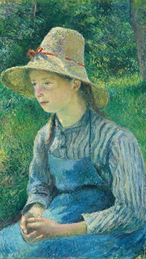 Peasant Girl with a Straw Hat