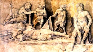 Mythological Scene: Metamorphoses of Amymone