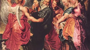 Lot und seine Familie bei der Flucht aus Sodom