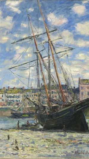 Boat Lying at Low Tide