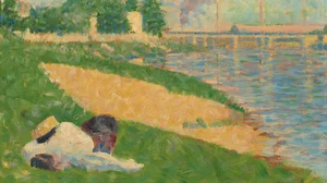 The Seine with Clothing on the Bank