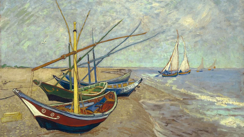 Vincent van Gogh — Barques aux Saintes-Maries