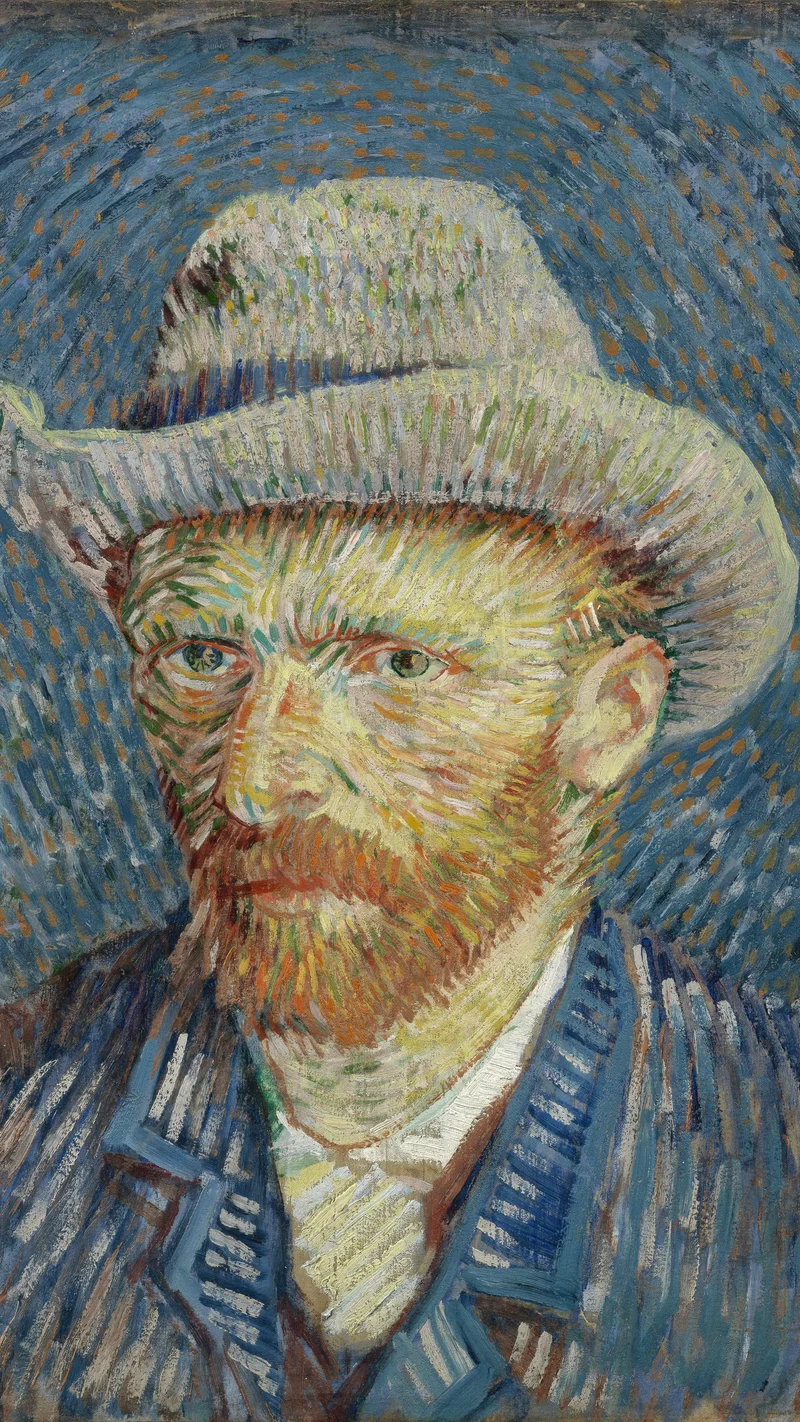 Vincent van Gogh — Selbstbildnis mit grauem Filzhut