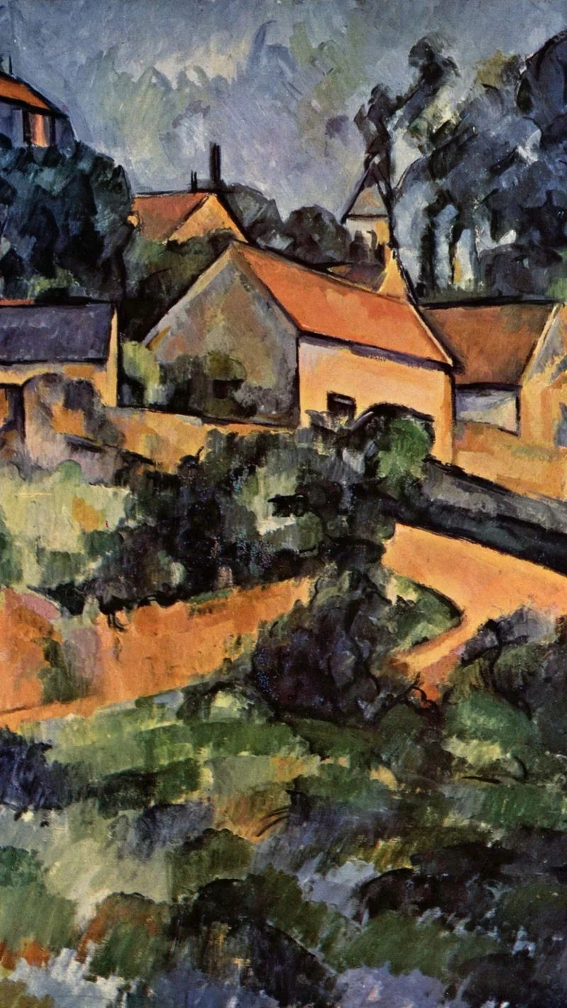 Paul Cezanne — Kurvige Straße bei Montgeroult