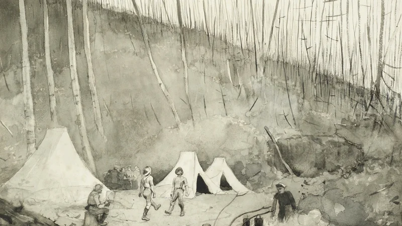 Winslow Homer — Camp au Canada