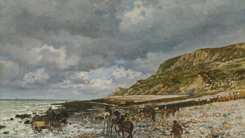 Claude Monet - Chevaux à la pointe de la Hève