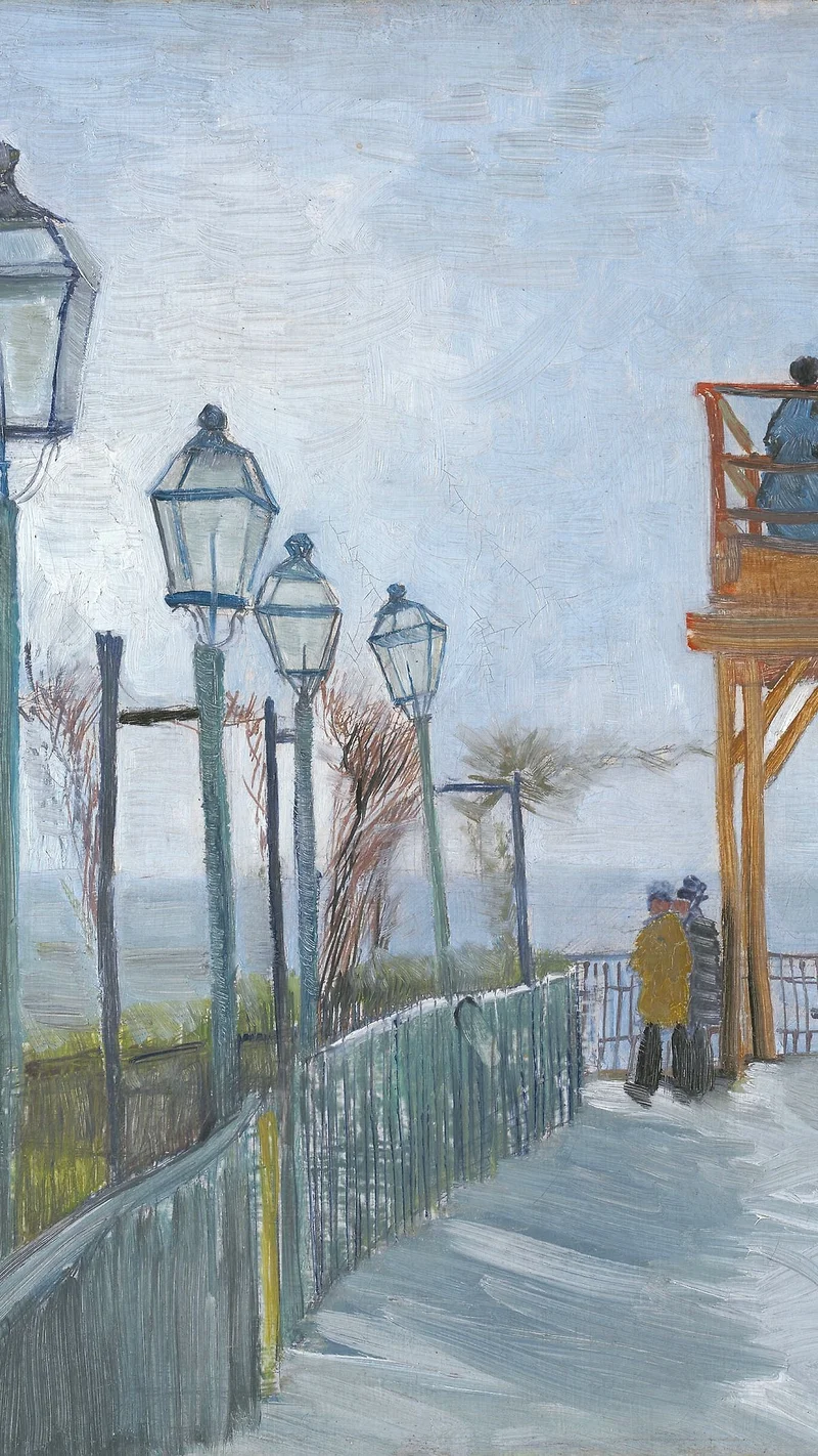 Vincent van Gogh — Terrace and Observation Deck at the Moulin de Blute-Fin, Montmartre
