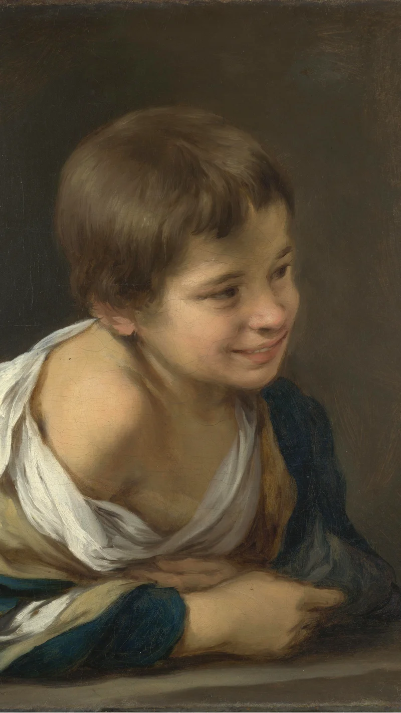 Bartolomé Esteban Murillo — A Peasant Boy Leaning on a Sill