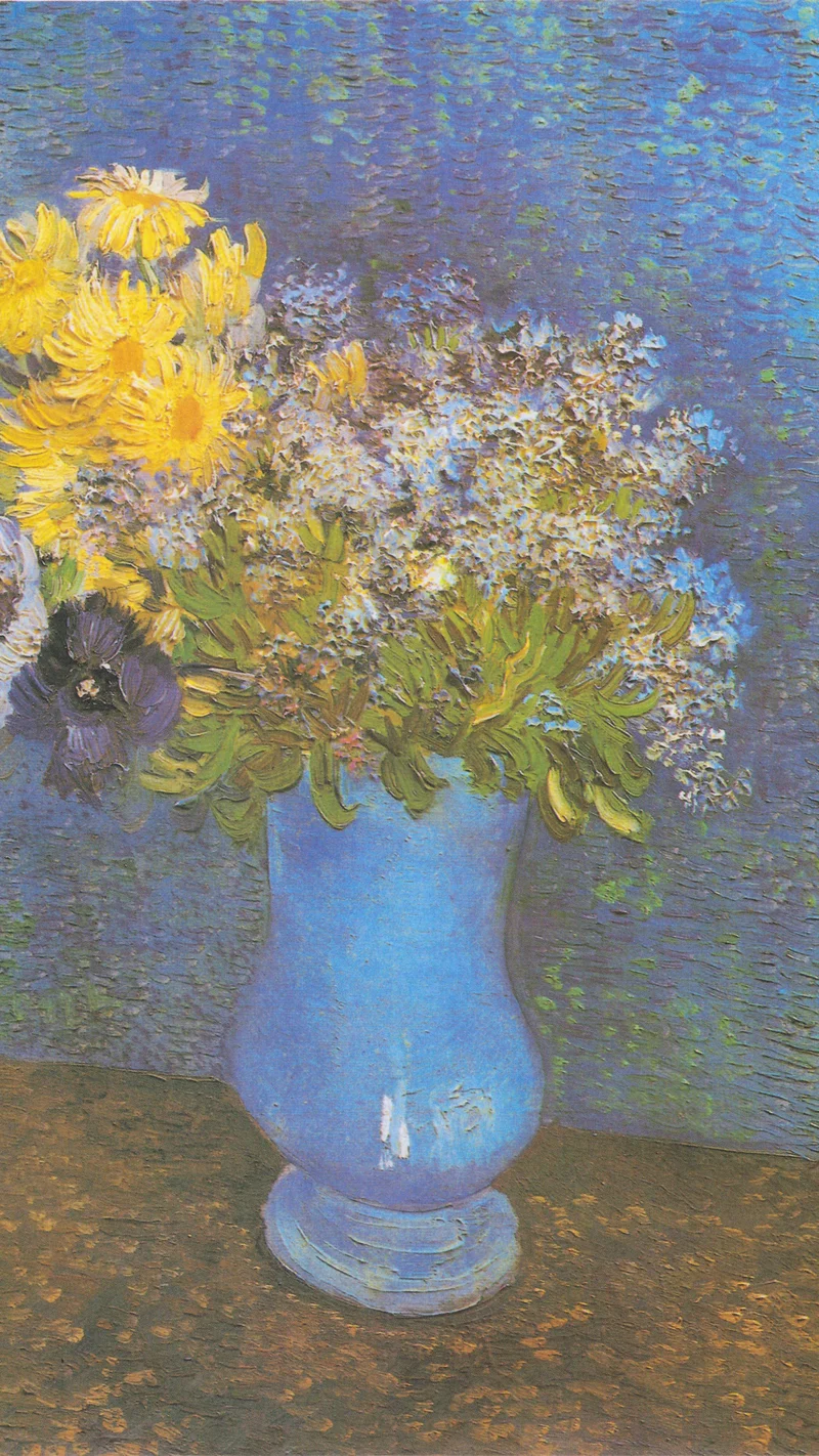 Vincent van Gogh — Jarrón con lilas, margaritas y anémonas